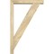 Ekena Millwork Traditional Block Rough Sawn Bracket w/ Offset Brace, Douglas Fir, 4"W x 20"D x 32"H BKT0402X20X32TRA05RDF - alternate 4